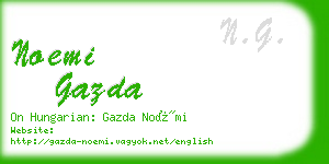 noemi gazda business card